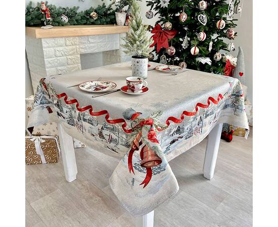 Скатертина 137х180 LiMaSo (RUNNER1254-180), Тип: скатертини, Основний колір: блакитний, Форма скатертини: прямокутна, Розмір: 137x180, зображення 3