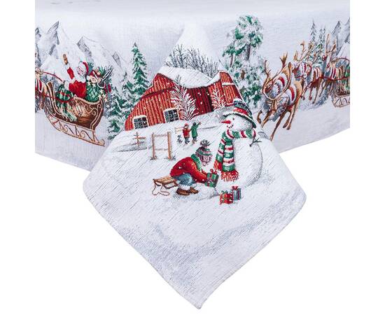 Скатертина 137х180 LiMaSo (SLED-180), Тип: скатертини, Основний колір: червоний, Форма скатертини: прямокутна, Розмір: 137x180, зображення 2