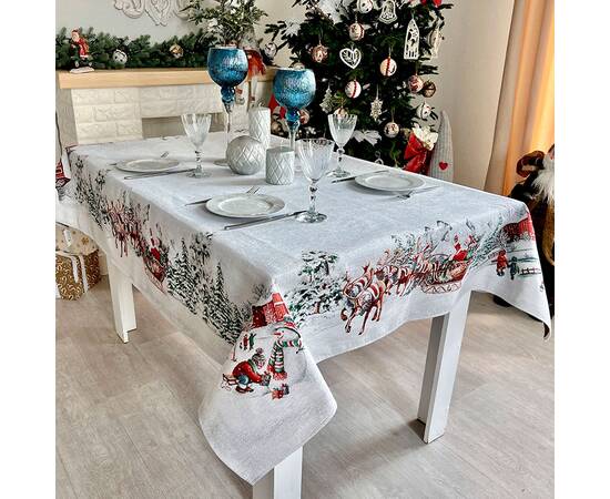 Скатертина 137х180 LiMaSo (SLED-180), Тип: скатертини, Основний колір: червоний, Форма скатертини: прямокутна, Розмір: 137x180, зображення 3