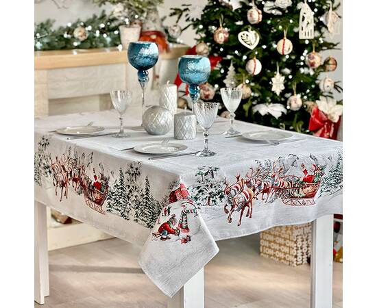 Скатерть 137х280 LiMaSo (SLED-280), Тип: скатерти, Цвет: красный, Форма скатерти: прямоугольная, Размер: 137x280, изображение 4