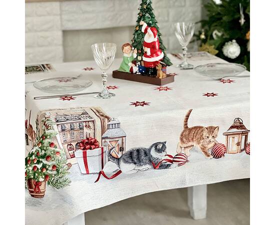 Скатерть 137х220 LiMaSo (SURI-220), Тип: скатерти, Цвет: красный, Форма скатерти: прямоугольная, Размер: 137x220, изображение 4