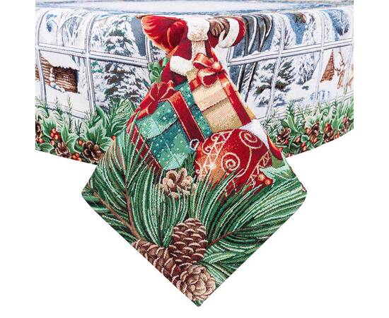 Скатертина 137х137 LiMaSo (WINDOW-137), Тип: скатертини, Основний колір: синій, Форма скатертини: квадратна, Розмір: 137x137, зображення 2