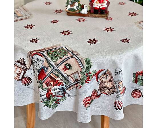 Скатерть овальная 160х280 LiMaSo (SURI OVAL-280), Тип: скатерти, Цвет: красный, Форма скатерти: овальная, Размер: 160x280, изображение 2