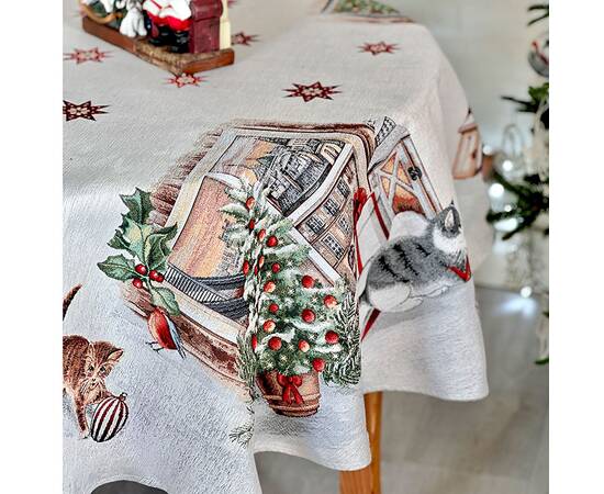 Скатерть овальная 160х280 LiMaSo (SURI OVAL-280), Тип: скатерти, Цвет: красный, Форма скатерти: овальная, Размер: 160x280, изображение 3