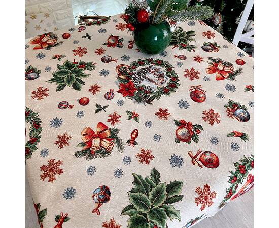 Скатерть 97х100 LiMaSo (FIOCCO-100), Тип: скатерти, Цвет: красный, Форма скатерти: квадратная, Размер: 97x100, изображение 2