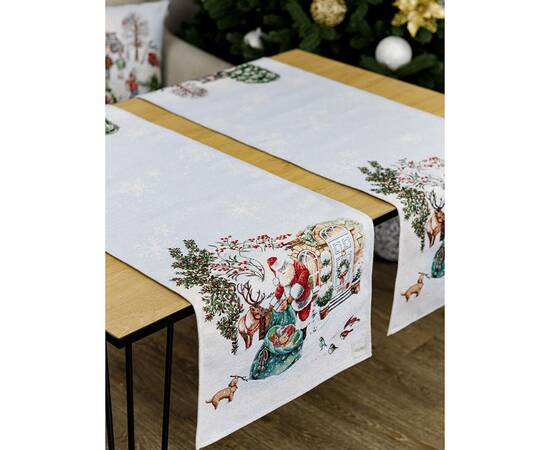 Дорожка 35х100 гобеленовая VILLAGE Прованс (031762), Тип: дорожки (раннеры), Цвет: зеленый, Форма скатерти: прямоугольная, Размер: 35x100, изображение 3