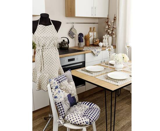 Фартук Горох синий Господиня Прованс (031624), изображение 3
