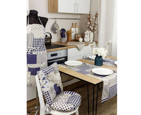 Фартух Печворк синій Господиня Прованс (031634), зображення 3