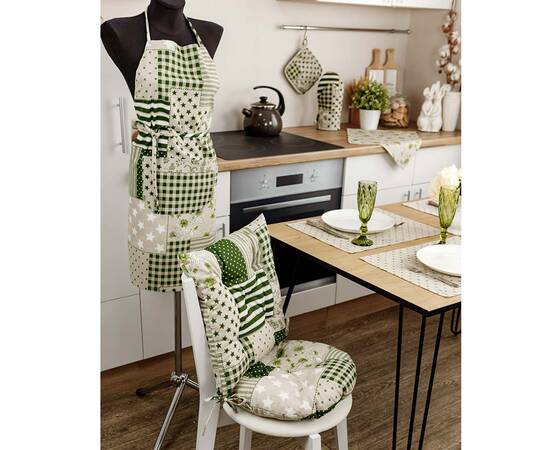 Фартук Печворк зеленый Господиня Прованс (031642), изображение 3