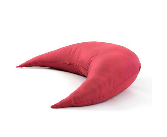 Подушка фігурна Місяць бордовий Руно (312.52_Місяць_Бордовий), Колір: бордовий, Розмір: 30x45, зображення 2
