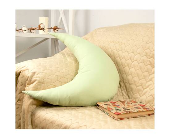 Подушка фігурна Місяць салатовий Руно (312.52_Місяць_Салатовий), Колір: салатовий, Розмір: 30x45, зображення 3