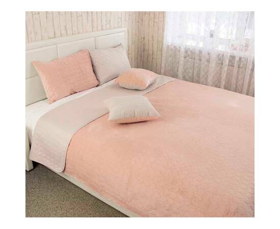 Подушка 40х40 декоративна Velour Almond Руно (311.55_Almond), Колір: ніжно-рожевий, Розмір: 40x40, зображення 3