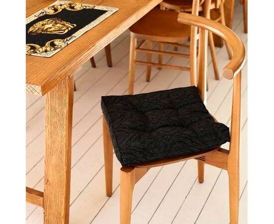 Подушка на стілець 40х40 Baroque 40х40 Прованс (027089), Колір: чорний, Розмір: 40x40, зображення 3