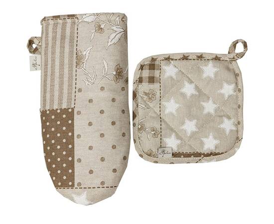 Прихватка 20х20 Печворк бежевый Господиня Прованс (031496), изображение 2