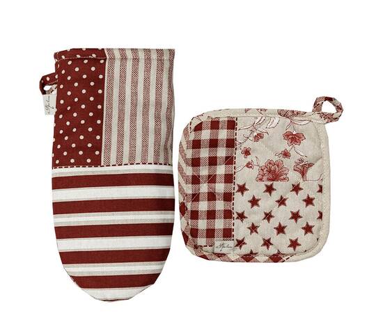 Прихватка 20х20 Печворк бордо Господиня Прованс (031498), изображение 2