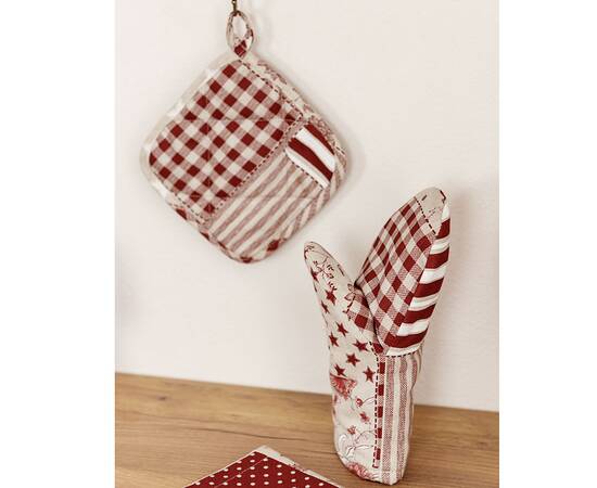 Прихватка 20х20 Печворк бордо Господиня Прованс (031498), изображение 3