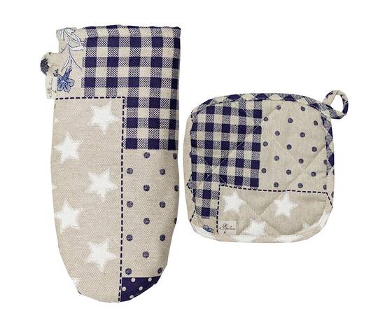 Прихватка 20х20 Печворк синий Господиня Прованс (031494), изображение 2