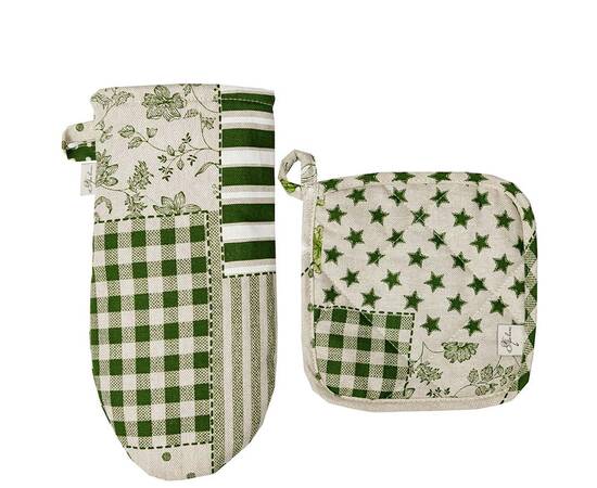 Прихватка 20х20 Печворк зеленый Господиня Прованс (031502), изображение 2