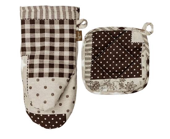 Рукавичка Печворк коричневый Господиня Прованс (031510), изображение 3