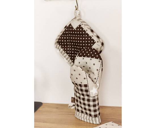 Рукавичка Печворк коричневый Господиня Прованс (031510), изображение 4