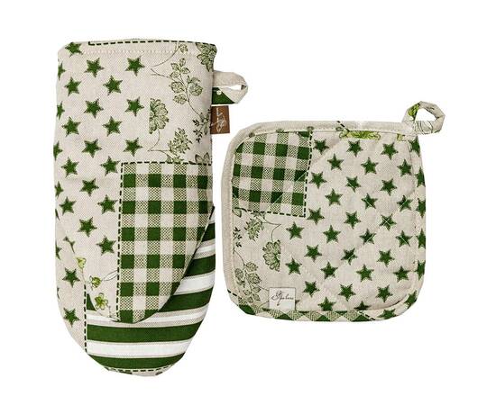 Рукавичка Печворк зелений Господиня Прованс (031512), зображення 3