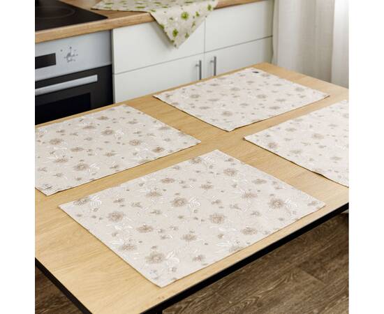 Салфетка 35х45 Цветы бежевые Господиня Прованс (031516), Тип: салфетки, Цвет: бежевый, Форма скатерти: прямоугольная, Размер: 35x45, изображение 4