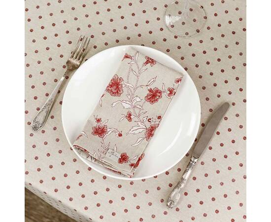 Салфетка 35х45 Цветы бордо Господиня Прованс (031518), Тип: салфетки, Цвет: бордовый, Форма скатерти: прямоугольная, Размер: 35x45, изображение 3