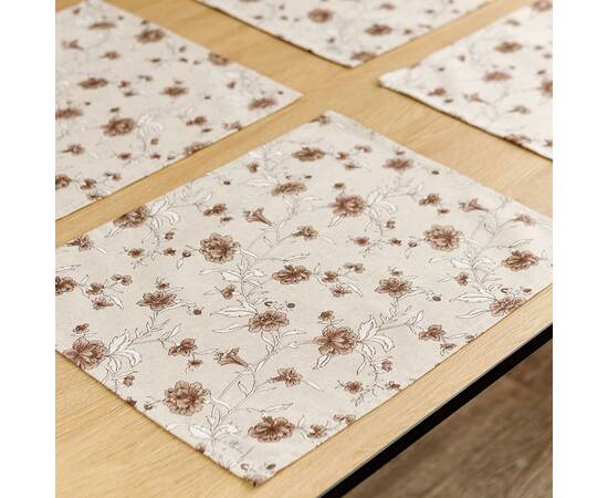 Серветка 35х45 Квіти коричневі Господиня Прованс (031520), Тип: серветки, Основний колір: коричневий, Форма скатертини: прямокутна, Розмір: 35x45, зображення 3