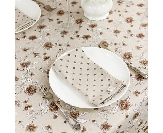 Салфетка 35х45 Горох коричневый Господиня Прованс (031530), Тип: салфетки, Цвет: коричневый, Форма скатерти: прямоугольная, Размер: 35x45, изображение 4