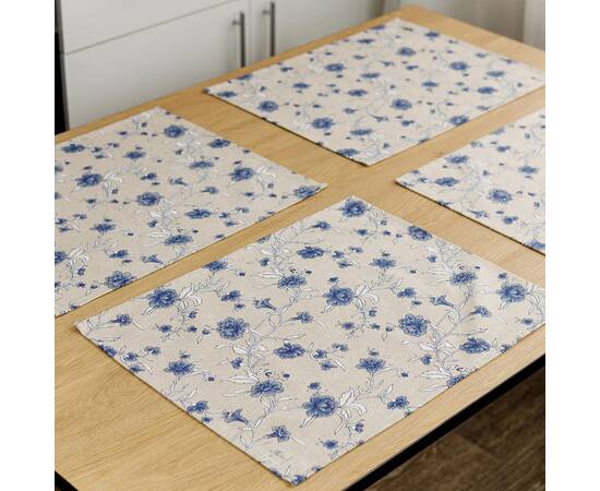 Салфетка 35х45 Цветы синие Господиня Прованс (031514), Тип: салфетки, Цвет: синий, Форма скатерти: прямоугольная, Размер: 35x45, изображение 3