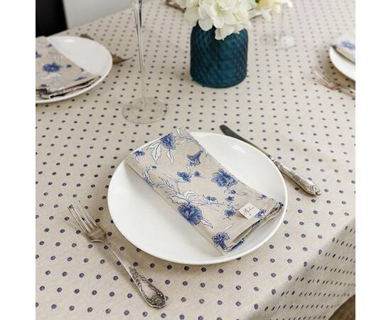 Салфетка 35х45 Цветы синие Господиня Прованс (031514), Тип: салфетки, Цвет: синий, Форма скатерти: прямоугольная, Размер: 35x45, изображение 4