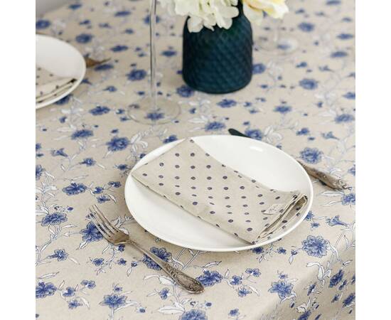 Салфетка 35х45 Горох синий Господиня Прованс (031524), Тип: салфетки, Цвет: синий, Форма скатерти: прямоугольная, Размер: 35x45, изображение 3