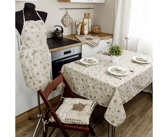 Скатерть 136х180 Цветы бежевые Господиня Прованс (031566), Тип: скатерти, Цвет: бежевый, Форма скатерти: прямоугольная, Размер: 136x180, изображение 4