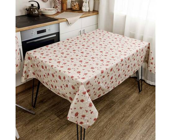 Скатерть 136х220 Цветы бордо Господиня Прованс (031588), Тип: скатерти, Цвет: бордовый, Форма скатерти: прямоугольная, Размер: 136x220, изображение 2
