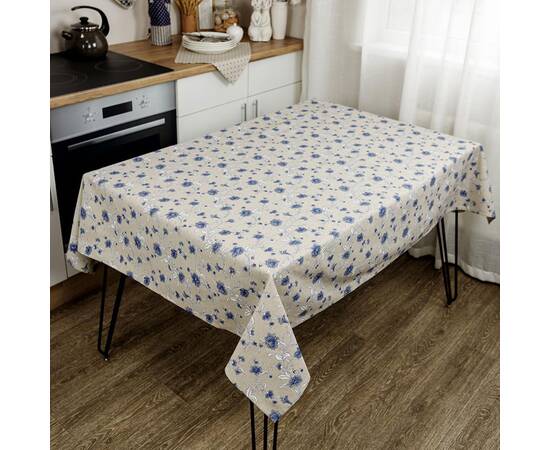 Скатертина 136х180 Квіти сині Господиня Прованс (031564), Тип: скатертини, Основний колір: синій, Форма скатертини: прямокутна, Розмір: 136x180, зображення 2