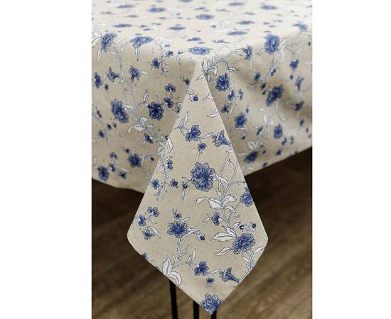 Скатертина 136х180 Квіти сині Господиня Прованс (031564), Тип: скатертини, Основний колір: синій, Форма скатертини: прямокутна, Розмір: 136x180, зображення 3