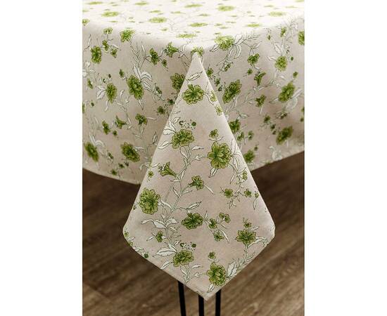 Скатертина 136х220 Квіти зелені Господиня Прованс (031592), Тип: скатертини, Основний колір: зелений, Форма скатертини: прямокутна, Розмір: 136x220, зображення 2