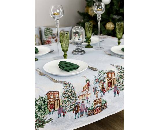 Скатерть 135х300 гобеленовая VILLAGE Прованс (031880), Тип: скатерти, Цвет: зеленый, Форма скатерти: прямоугольная, Размер: 135x300, изображение 4