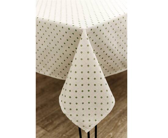 Скатерть 136х180 Горох зеленый Господиня Прованс (031582), Тип: скатерти, Цвет: зеленый, Форма скатерти: прямоугольная, Размер: 136x180, изображение 3