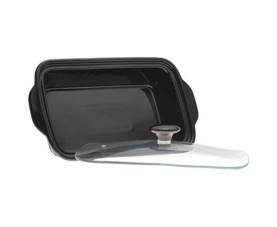 Мармит керамический прямоугольный 30.5x17.5x6см 1.1л с подставкой Kamille (6420), изображение 4