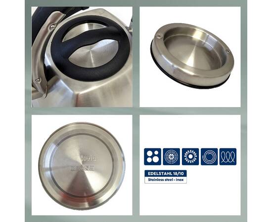 Чайник KELA Vitus металік 2,4 л (12078), зображення 4