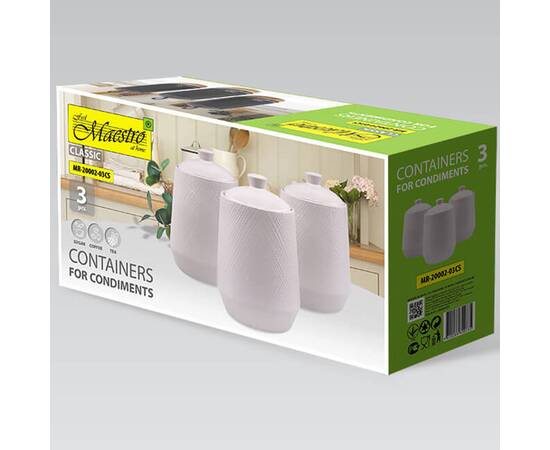 Набір для спецій 3 предмети White Maestro (MR20002-03CS), зображення 3