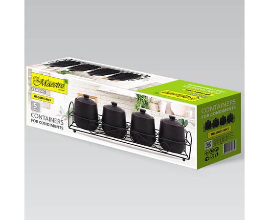 Набор для специй 5пр.Black Maestro (MR20001-04CS), изображение 3
