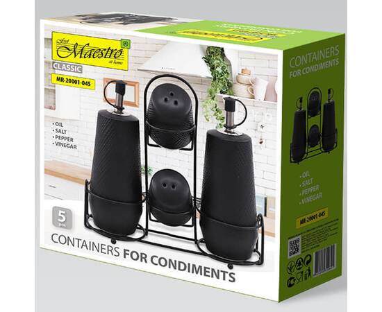 Набор для специй 5пр.Black Maestro (MR20001-04S), изображение 3