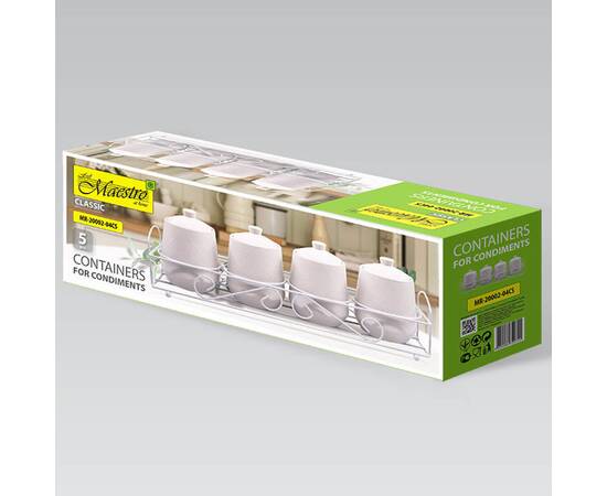 Набор для специй 5пр White Maestro (MR20002-04CS), изображение 3