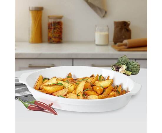 Овальный противень 45,5 см (белый) Maestro (MR11742-42), изображение 2