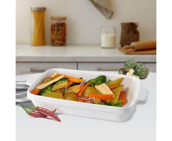 Форма для випікання керамічна 40,5 см (білий) Maestro (MR11642-43), зображення 2