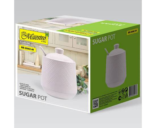 Сахарница с ложкой White Maestro (MR20002-09), изображение 3