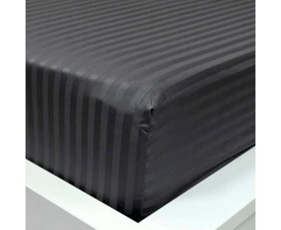 Простирадло на гумці STRIPE 180х200+25 Antracit LightHouse (603685), Колір: антрацитовий, Тип: простирадла на гумці, Розмір: 180x200x25, зображення 2