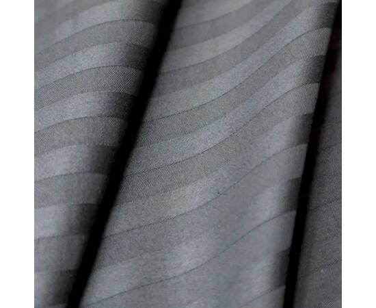 Простирадло на гумці STRIPE 180х200+25 Antracit LightHouse (603685), Колір: антрацитовий, Тип: простирадла на гумці, Розмір: 180x200x25, зображення 3